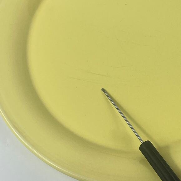 Nancy Calhoun Plate Yellow Japan Stoneware Dessert Salad Replacement Vtg - Picture 4 of 6